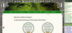 WHERESGEORGE.COM hOMEPAGE (2022)